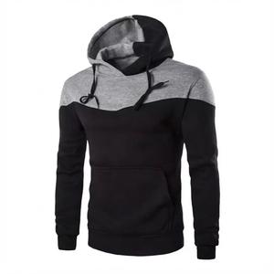 เสื้อฮู้ดดี้ผู้ชายแบบสั่งทำขายส่ง ดีไซน์บล็อกสี แฟชั่นแขนแร็กแลน ตัดต่อผ้าคุณภาพสูง ผ้าฝ้ายฟลีซเนื้อนุ่ม - Product Image 3