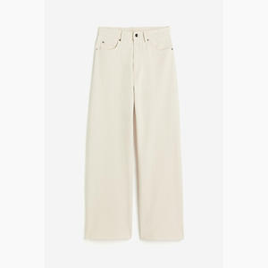 Pantalones vaqueros anchos y recortados al por mayor, pantalones vaqueros sexis ajustados de cintura alta de talla grande para mujer - Product Image 3