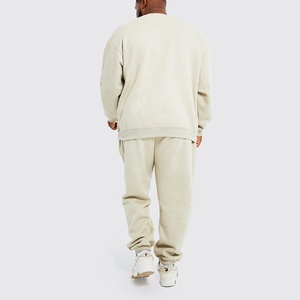 Unisex Custom 2-Piece Set Fashionable Reflective Track Suits Spring Breathable 100% Cotton Eco-Friendly <b>Fleece</b> Hoodie Sweatpants - Product Image 2
