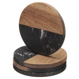 MARBALE COUSTER TRADITION, posavasos redondos de madera de mármol para calentar la casa, tazas elegantes, soporte para bebidas para cocina, sala de estar, uso en Hotel - Product Image 1