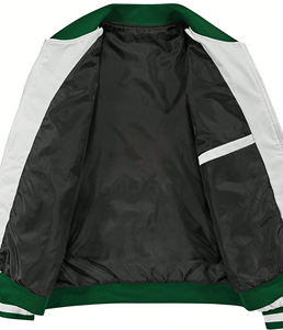 2024 hommes américain collège laine varsity veste qualité supérieure haute rue hiver Baseball Letterman Baseball support en cuir - Product Image 2