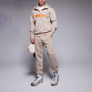 Nouveau Confortable élégant tenue décontracté Fermeture éclair Logo brodé personnalisé Survêtement homme Streatwear Sweat et pantalon de survêtement pour homme - Product Image 1