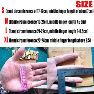 Guante de Cuero Vintage Hecho a Mano de Cinco Dedos para Carreras, Apto para Actividades al Aire Libre y Deportivas - Product Image 2