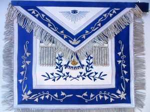 Delantales/Bolsos de Seda Masónicos Hechos a Mano, Bordados, para Graduación, Artesanías Navideñas, Diseño Exquisito, Base de la Colección - Product Image 4