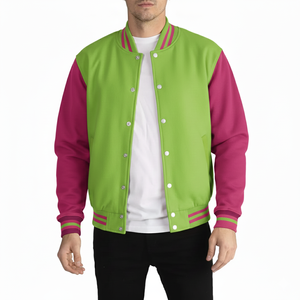 Vestes universitaires pour hommes de haute qualité, décontractées et streetwear, col montant, logo personnalisé, tissu polaire, séchage rapide, service OEM personnalisable - Product Image 1