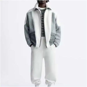 Best Material <b>Sherpa</b> <b>Fleece</b> Jacket For <b>Man</b> Winter Season <b>Man</b> Jackets Premium Quality Custom <b>Sherpa</b> <b>Fleece</b> <b>Men's</b> Jackets - Product Image 2