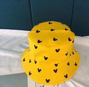 Pêcheur dessin animé Mickey impression logo personnalisé de haute qualité respirant unisexe couleur unie voyage en plein air réversible seau chapeaux - Product Image 1