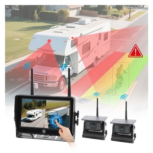 Wireless 7" Touch Screen Backup <strong>Camera</strong> System Solar Magnetic Battery Powered Hitch <strong>Camera</strong> for RV Truck <strong>Horse</strong> <strong>Trailer</strong> No Wiring - Product Image 1