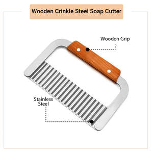 เครื่องตัดสบู่ไม้ทำมือพร้อมใบมีดเหล็กหยักแบบแข็ง - Product Image 2