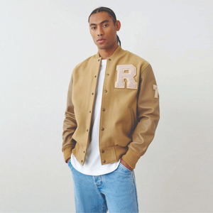 Chaqueta universitaria personalizada OEM ODM al por mayor, estilo béisbol universitario premium, ropa de calle unisex de moda, abrigo de invierno tipo letterman - Product Image 1