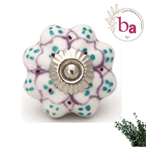 Poignée de bouton en céramique de style moderne et qualité d'exportation de traction dans diverses couleurs pour armoire à tiroirs armoire de cuisine et commode de chambre à coucher - Product Image 1