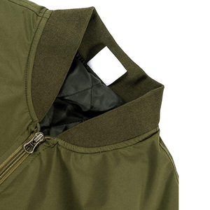 Blouson aviateur personnalisé pour hommes vente en gros OEM ODM Streetwear léger Varsity Baseball veste à fermeture éclair vêtements d'extérieur décontractés à la mode pour l'hiver - Product Image 5