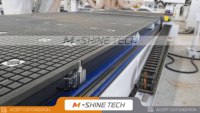 Routeur CNC de nesting MS8-2180 ATC avec broche GDZ 9KW, commande LNC et changeur d'outils linéaire à 12 stations pour la découpe du bois