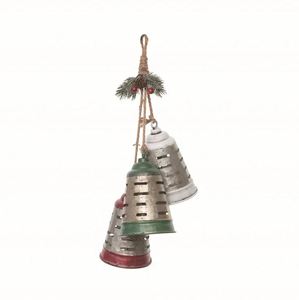 Nuevo Adorno Colgante de Campana Navideña de Metal con Diseño Único para Árbol de Navidad, Decoración de Pared del Hogar, Navidad, Año Nuevo, Hecho en India - Product Image 4