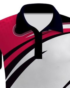 Polo à manches courtes pour homme personnalisé, mélange de coton de qualité supérieure, design bicolore, blanc, noir, rouge, décontracté, respirant, vêtements de golf OEM - Product Image 4