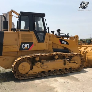 Chargeuse sur chenilles Caterpillar 973D d'occasion, 28 tonnes, godet de 3,2 m³, marque japonaise d'origine, faible nombre d'heures, certifiée CE, matériel de construction - Product Image 5