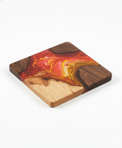 Posavasos de Resina de Madera Natural |   Juego de Posavasos Duraderos, Pulidos y Troquelados |   Accesorios Decorativos y Funcionales para Mesa Promocionales - Product Image 3