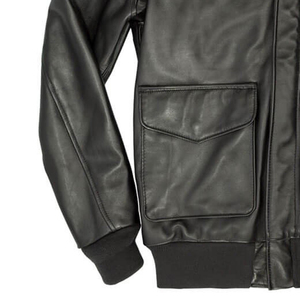 เสื้อแจ็คเก็ตหนังแท้บุผ้ากันน้ำสำหรับผู้ชาย สไตล์สตรีทแฟชั่น  รุ่น High Street Fight  แบบสั่งทำพิเศษสำหรับกิจกรรมกลางแจ้ง  พร้อมโลโก้ด้านหน้า  รับผลิตแบบ OEM - Product Image 6