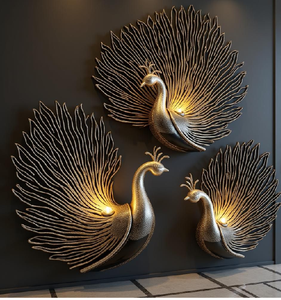 Miroir mural décoratif unique en forme de chameau sculpté à la main avec des accents dorés. Disponible à prix de gros. - Product Image 3