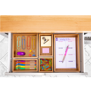 Ensemble de rangement en bambou 5 pièces - Product Image 4