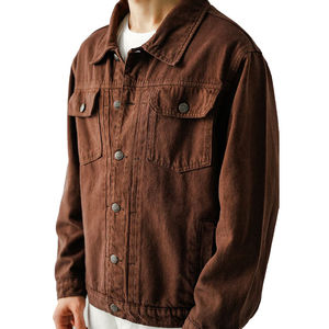 Unisex <b>Denim</b> <b>Jackets</b> Retro Casual Slim Fit Vintage Distressed Blue <b>Black</b> Grey Lightweight Trendy Stylish Streetwear Wear - Product Image 5