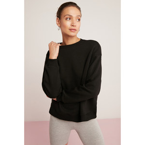 Sudadera Básica de Cuello Redondo Extra Grande para Mujer, Forrada de Felpa de Algodón Ultra Suave, Marca ETHIQUET Sahra - Product Image 6
