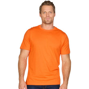 Camiseta Deportiva Ligera de Cuello Redondo y Manga Corta para Adultos Unisex, Color Naranja, para Correr y Gimnasio - Product Image 1