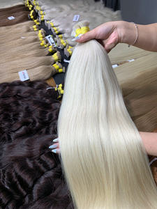 Extensions de cheveux humains vierges vietnamiens de 28 pouces, 100 grammes, très vendues, de haute qualité, 613ASH, avec des extrémités super doublement tirées - Product Image 3