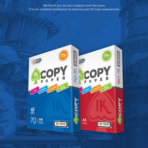 กระดาษถ่ายเอกสาร IK ความสว่างสูง A4 80gsm 70gsm 75gsm จำนวนมากกระดาษสำเนาคุณภาพระดับพรีเมียมสำหรับการพิมพ์ในโรงเรียนสำนักงาน - Product Image 2