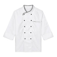 Manteaux de chef respirants Manteaux de chef confortables Manteaux de chef élégants de haute qualité pour les cuisines professionnelles