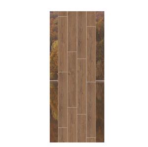 Azulejos de porcelana marrón de madera Elle asequibles 200x1200mm resistentes al agua para baño cocina suelo pared mosaico - Product Image 1