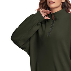 Sweat à capuche en tricot brodé haut de gamme pour femmes, décontracté, respirant, coupe-vent, écologique, en coton/fibre de bambou, automne/hiver - Product Image 3