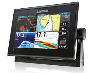 Sonde de sonar haute qualité MEDHI Downscan avec transducteur CMAP. Découvrez le traceur de cartes Simrad GO9 XSE en vente - Product Image 1