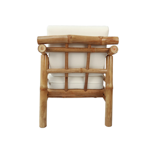 เก้าอี้เลานจ์ที่ทำจากไม้ไผ่สำหรับห้องนั่งเล่นระเบียงและพื้นที่ใช้สอยใดๆ - Product Image 4