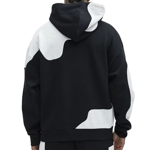 Custom Design Contrast Color Heavyweight Hoodies Sweatshirts Streetwear Oversized Hoodies embroidery Clothing Manufacturer - Product Image 6