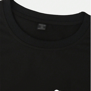 Luxury Quality 100% Cotton T-Shirt Men's O-neck Drop Shoulder Streetwear Oversize T shirt Blank Custom for Men <b>Tshirt</b> - Product Image 4