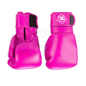 Gants de boxe en cuir de vachette véritable de haute qualité 8oz 12oz caractéristiques de poinçonnage de sécurité les plus vendues pour la boxe d'arts martiaux - Product Image 4