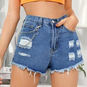 Summer Fashion Denim Jeans <b>Shorts</b> <b>Women</b> Sportswear Yoga Workout Outdoor Slim Denim <b>Shorts</b> - Product Image 4