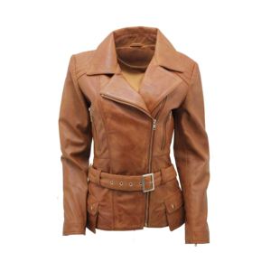 New Design Stylish warm long sleeve <b>coat</b> fashion outerwear perfect for fall and winter fashion Women genuine <b>Leather</b> Jacket - Product Image 4