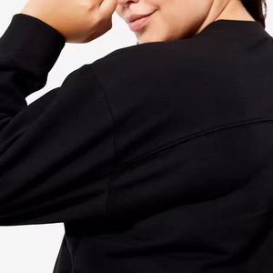 New Trending Street Wear Long <b>Sleeves</b> Ladies Oversize <b>Sweatshirt</b> High Quality Customized womens <b>sweatshirt</b> In Low MOQ - Product Image 4