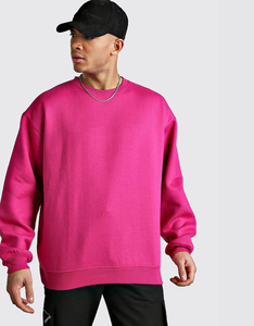 Sweat-shirt à col rond en molleton épais 100 % coton pour homme, coupe décontractée, vente en gros, OEM - Product Image 1