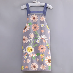 Delantal de lona con logotipo personalizado para chef, algodón, camarero, uniforme Unisex, cocina, Bar, delantales, trabajo, largo, comercial, cafetería, restaurante - Product Image 3