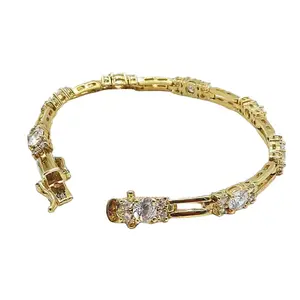 Bracelet Tennis en Diamant Rond Blanc de 1 Ct pour Femme