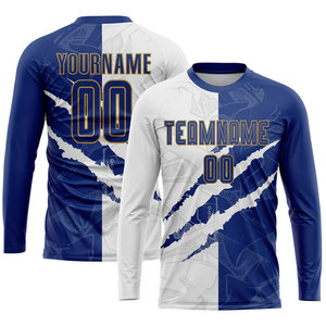 เสื้อเจอร์ซีย์ฟุตบอลระบายอากาศได้ดีชุดเล่นกีฬาของผู้ชายเสื้อฟุตบอลออกแบบได้เองมองเห็นได้ชัดเจน - Product Image 3