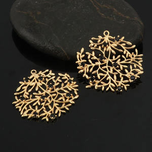 Pierre précieuse d'onyx noir faite à la main avec composants de jeu de broches résultats de boucle unique pour les conceptions de bijoux vintage pendentifs de mode breloques - Product Image 4