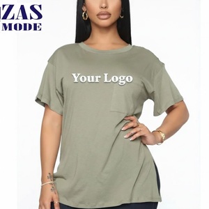 Nueva llegada, camiseta de manga corta para mujer, 180 g, 100 % algodón, cuello redondo, básica, informal, para uso diario, hecha en Bangladés - Product Image 1