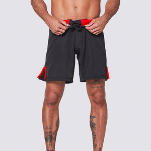 Shorts de lutte pour hommes, unis, sans logo, personnalisables, vente en gros, taille élastique, écologiques, vêtements d'entraînement pour les arts martiaux - Product Image 6