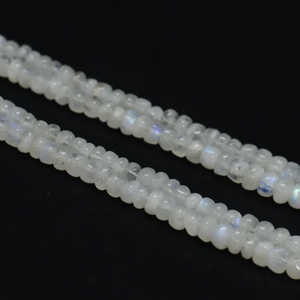 Cuentas Redondas Lisas de Piedra Lunar Arcoíris Natural, 5-8 mm, Cuentas Lisas de Piedra Lunar Arcoíris Brillante, Calidad AAA - Product Image 6