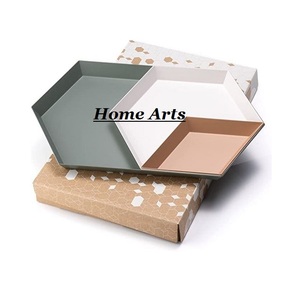 Ensemble de 4 plateaux de service en fer, design moderne, tailles personnalisées, plateaux de service pour chocolats, au prix le plus bas - Product Image 4