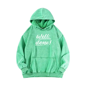 เสื้อมีฮู้ดสำหรับผู้ชายขนาดใหญ่พิเศษ350แบบสวมหัวผ้าฝ้ายซักกรดพร้อมดีไซน์โลโก้ที่พิมพ์หน้าจอ - Product Image 2